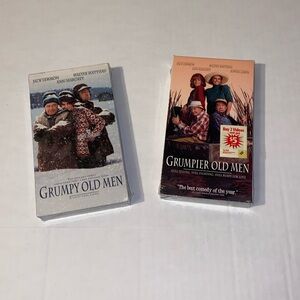Vintage Warner Bros. Two VHS Tapes “Grump Old Men” “Grumpier Old Men” New